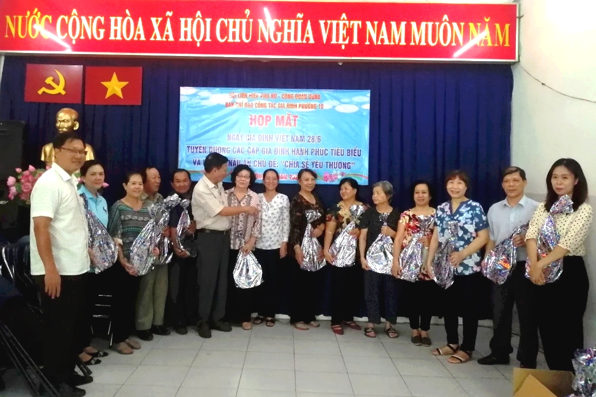 Image: Phường 10 tổ chức các hoạt động hưởng ứng Ngày Gia đình Việt Nam 28/6