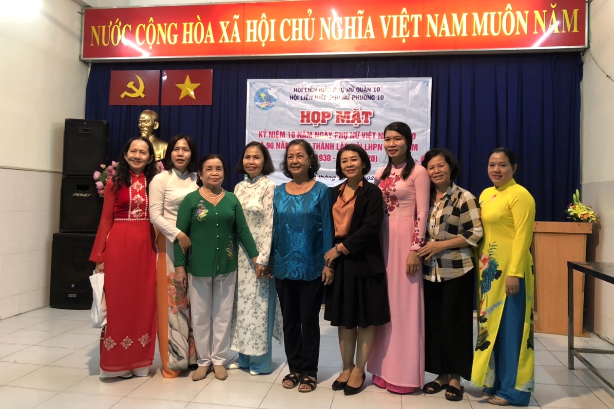 Image: Hội Liên hiệp Phụ nữ Phường 10 tổ chức Lễ Kỷ niệm 90 năm ngày thành lập Hội Liên hiệp Phụ nữ Việt Nam (20/10/1930-20/10/2020) và 10 năm Ngày Phụ nữ Việt Nam