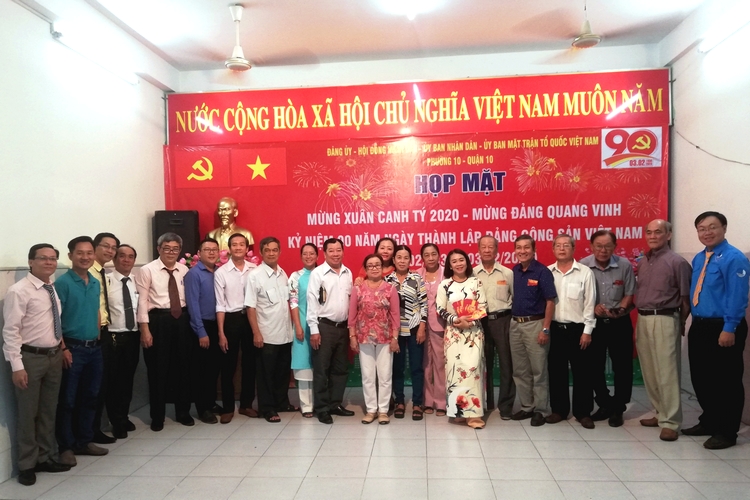 Image: Đảng ủy Phường 10 tổ chức họp mặt mừng Xuân Canh Tý – mừng Đảng quang vinh năm 2020