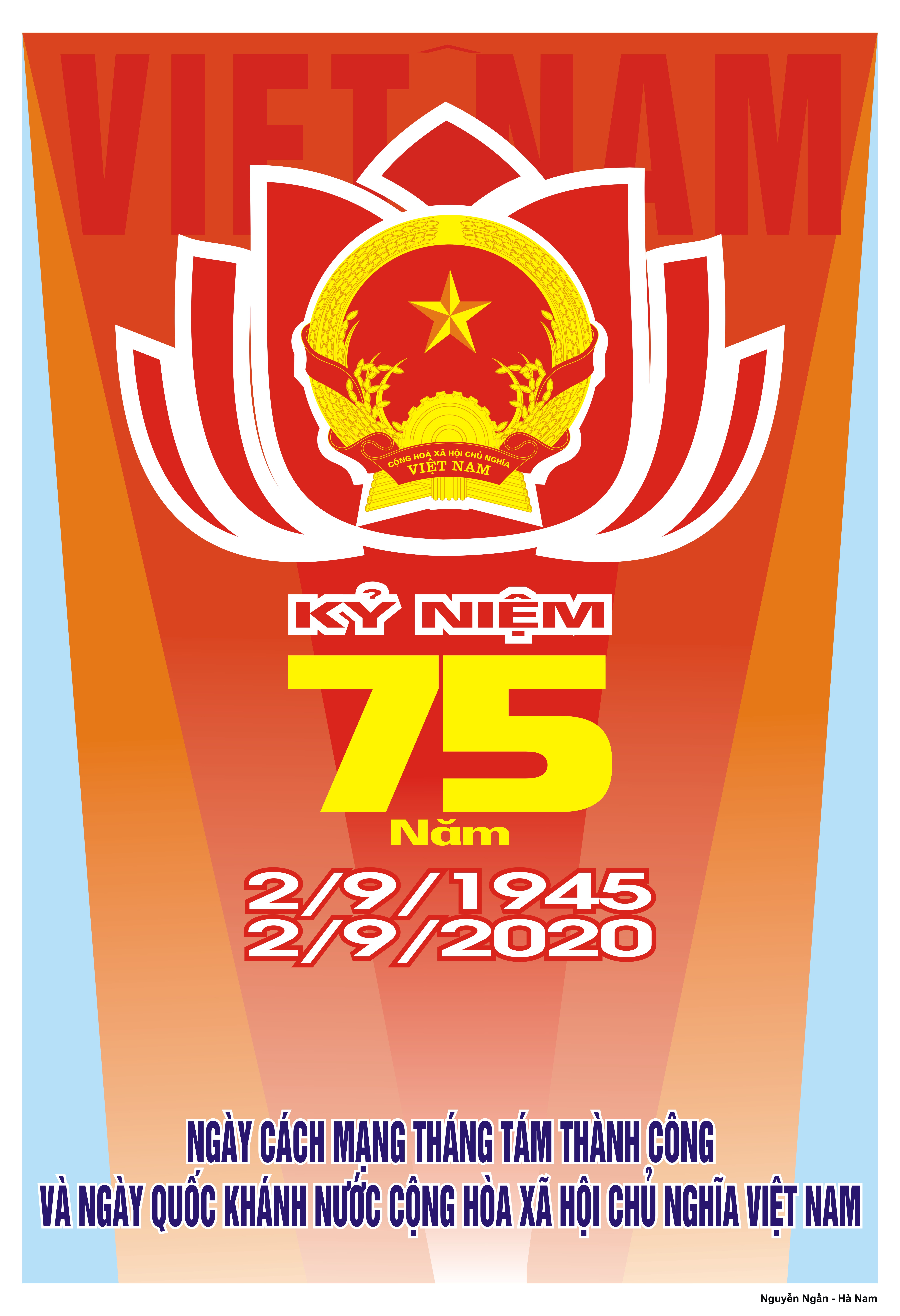 Image: Kỷ niệm 75 năm ngày Cách mạng Tháng Tám thành công (19/8/1945 - 19/8/2020) và Quốc khánh nước Cộng hòa Xã hội Chủ nghĩa Việt Nam (02/9/1945 - 02/9/2020)