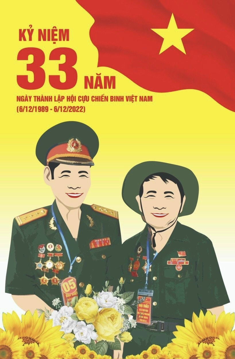 Image: Chúc mừng Kỷ niệm 33 năm ngày thành lập Hội Cựu Chiến Binh Việt Nam (06/12/1989 - 06/12/2022)